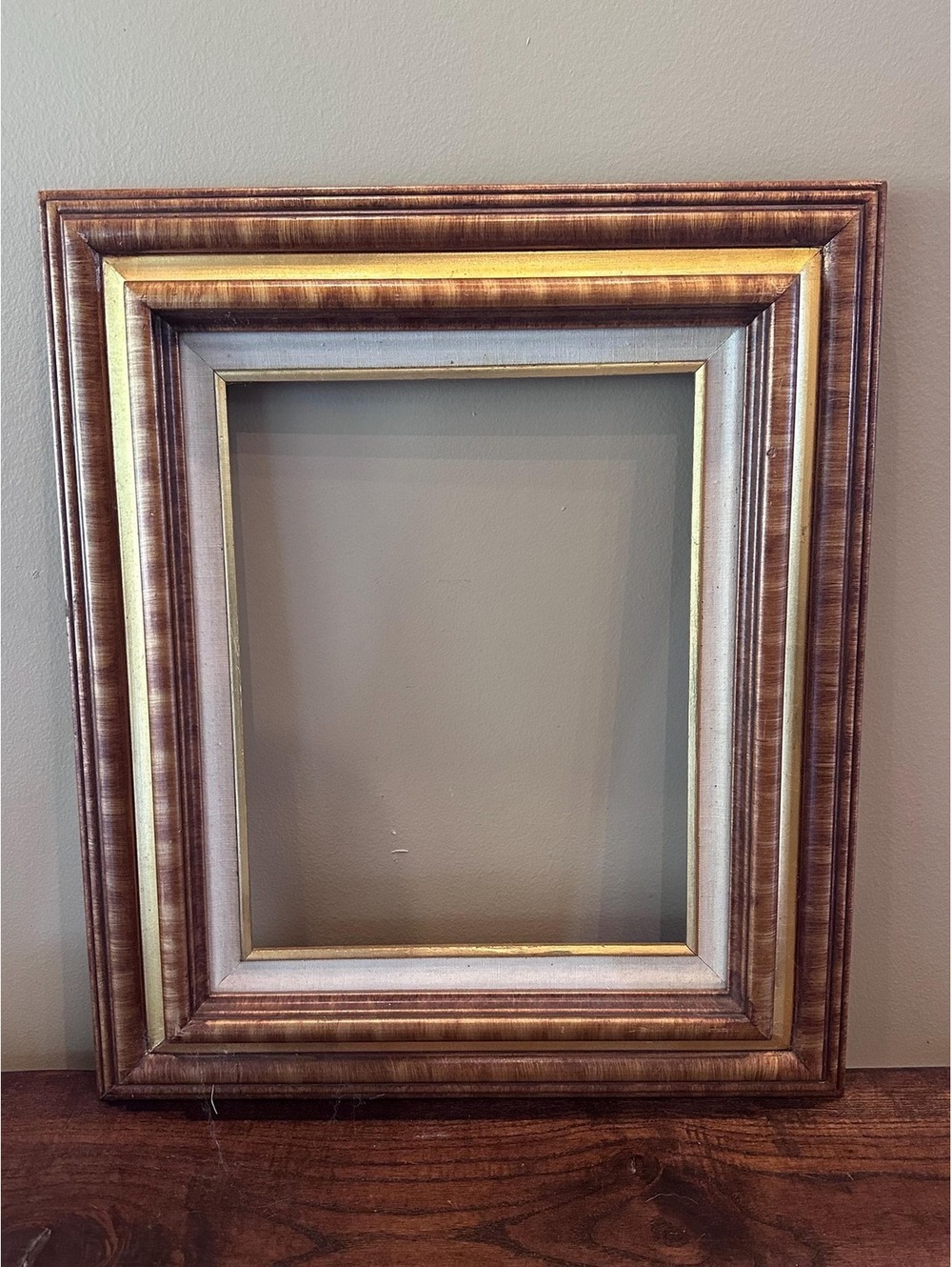 Vintage Wooden Golden Picture Frame